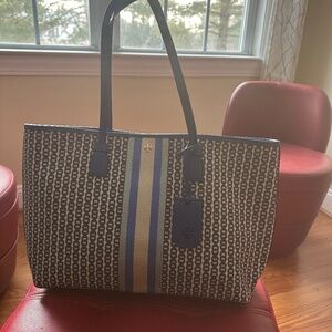 Tory Burch Monogram Blue Bag
